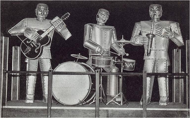 Robot Jazz Postcard
